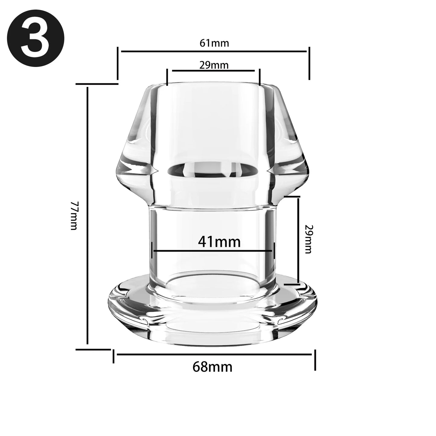 Hollow Vaginal Peephole Vaginal Peephole Anal Plug Vaginal Dilation Anal Dilation BDSM Enema Sex Toy Butt Plug for Men Women