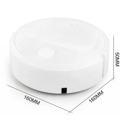 Automatic Electric Floor Vacuum Cleaner 3-in-1 1500Pa USB Rechargeable Wireless Sweeping Mop for Home Office Use