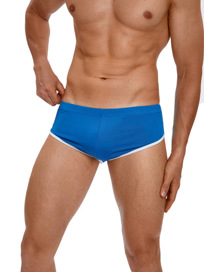 Sexy Running Elastic Sport Shorts Men's Summer Shorts Hot Pants Bar Nine Points Slim Fit Cotton Milk Silk Men's Fashion