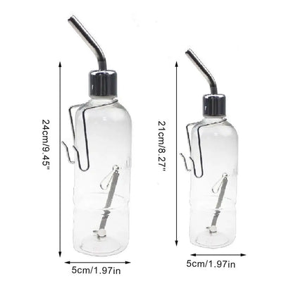Water Bottles for Rabbit Ferret Small Bird Guinea Pigs Rats Hamster Cage Hanging Liquid Feeder for Small Animals Puppy 180/350ML