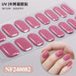 16/20/22Tips Semi-Cured Gel Nail Wraps Full Cover Manicure DIY Waterproof Long Lasting Gel Nail Stickers set for UV Lamp Need