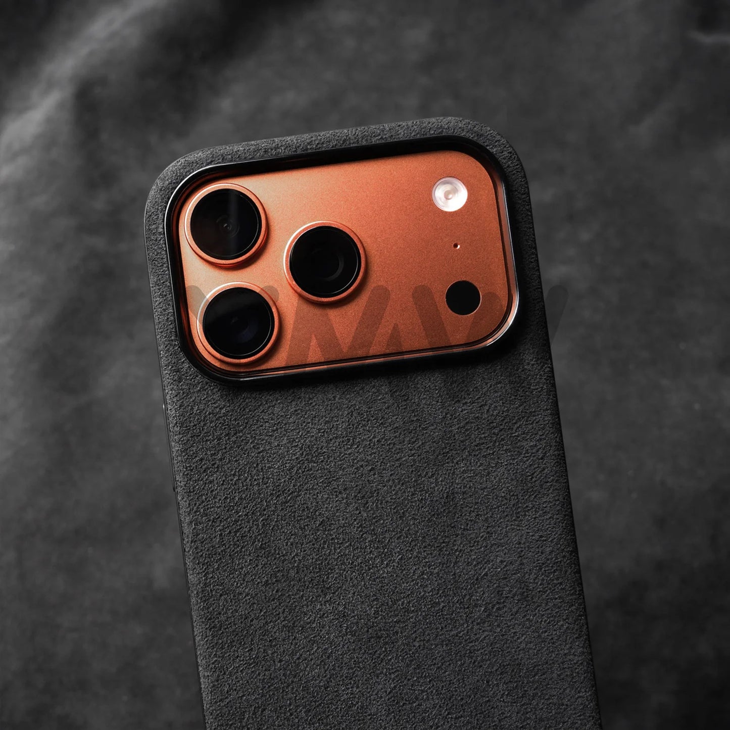 for ALCANTARA Case for iPhone 18 17 16 15 Pro Max Supercar Same Suede Leather Compatible with MagSafe Business Luxury Cover