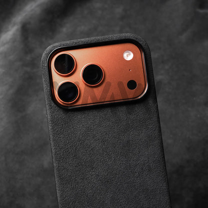 for ALCANTARA Case for iPhone 18 17 16 15 Pro Max Supercar Same Suede Leather Compatible with MagSafe Business Luxury Cover