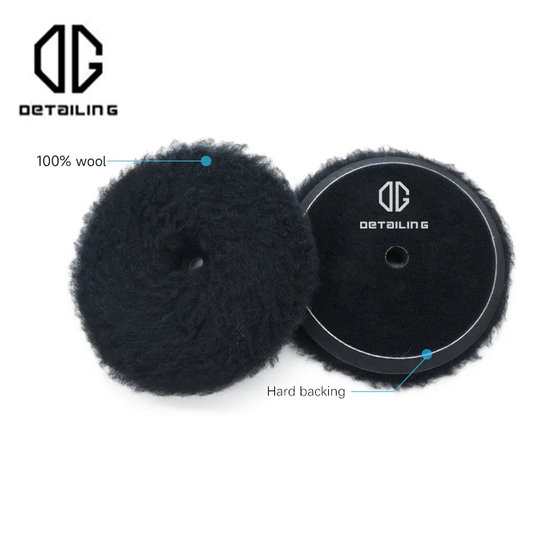 DETAILING Car Polishing Pad Wool Buffing Pads Waxing Polishing Disc Cleaning Scratch Removal Tool 3/5/6 Inch Self-Adhesive