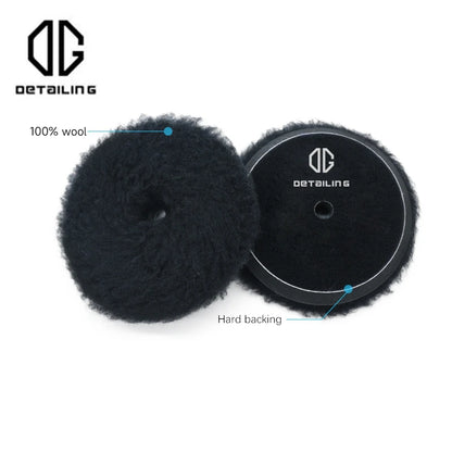 DETAILING Car Polishing Pad Wool Buffing Pads Waxing Polishing Disc Cleaning Scratch Removal Tool 3/5/6 Inch Self-Adhesive