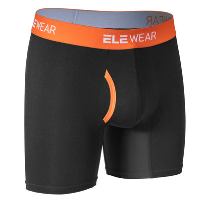 Bamboo Men Underwear Boxers With Opening Breathable Boxershorts Men's Panties Underpants Plus Size Fashion Boxers Brief