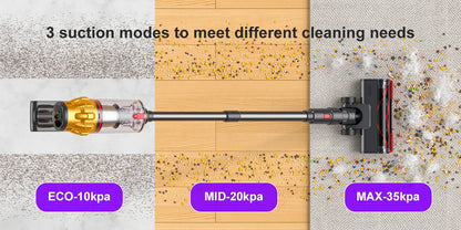 Lubluelu G11 Cordless Vacuum Cleaner 50KPA 50mis Long Running Time Floor Brush Automatically Combs the Hair to Prevent Tangling