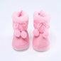 Winter Snow Baby Boots Warm Newborn Toddler First Walkers Baby Girls Boys Shoes Soft Sole Fluff Balls Thermal Snow Booties