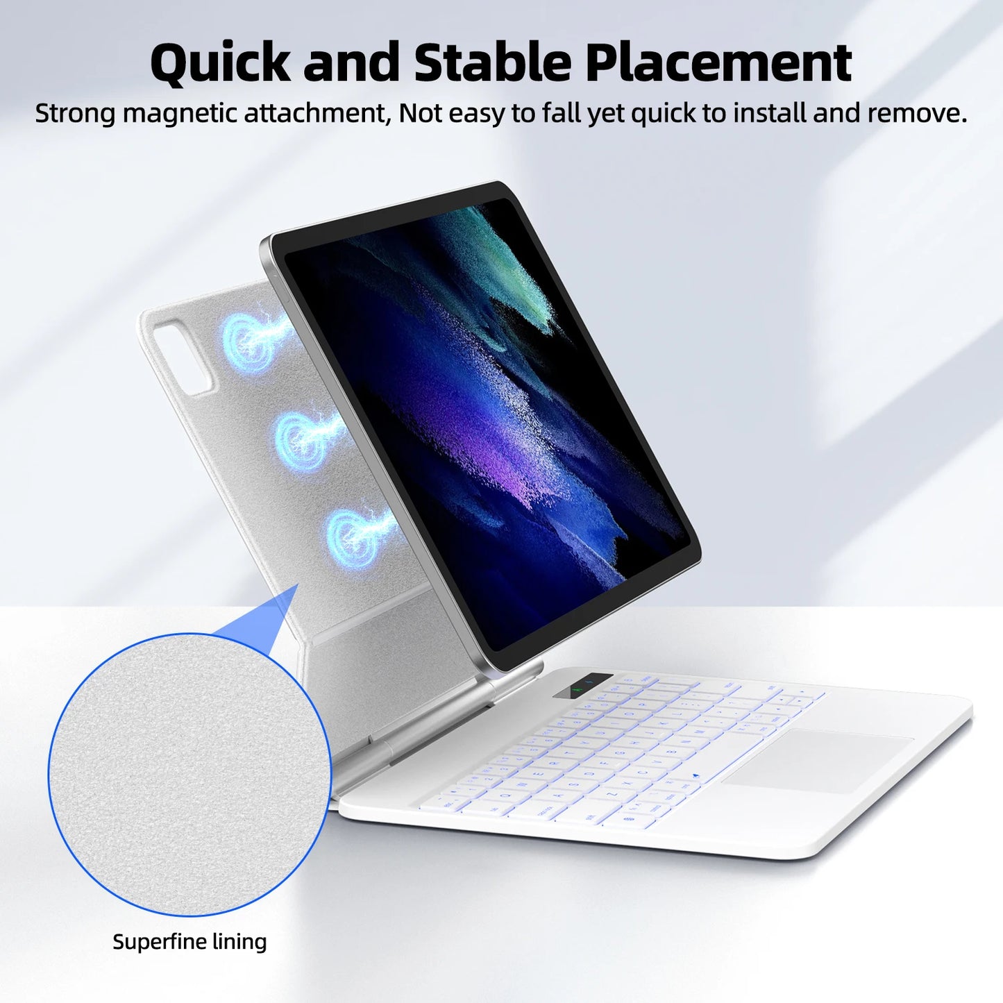 Smart Pogo Pin Keyboard case for iPad Air 11 2025 M3 for iPad Air 6 11 2024 Pro 11 Air 4 Air 5 10.9 Trackpad teclado ipad  키보드