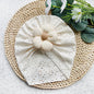 Lovely Flower Baby Hat Elastic Newborn Indian Cap Hollow Breathable Turban Baby Girls Hats Beanies Kids Infant Hair Accessories