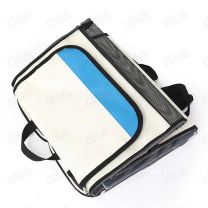 2-in-1 Rolling Pet Carrier Backpack with Wheels, Large Foldable Travel Bag for Dogs and Cats, Ventilated Backpack Carrier