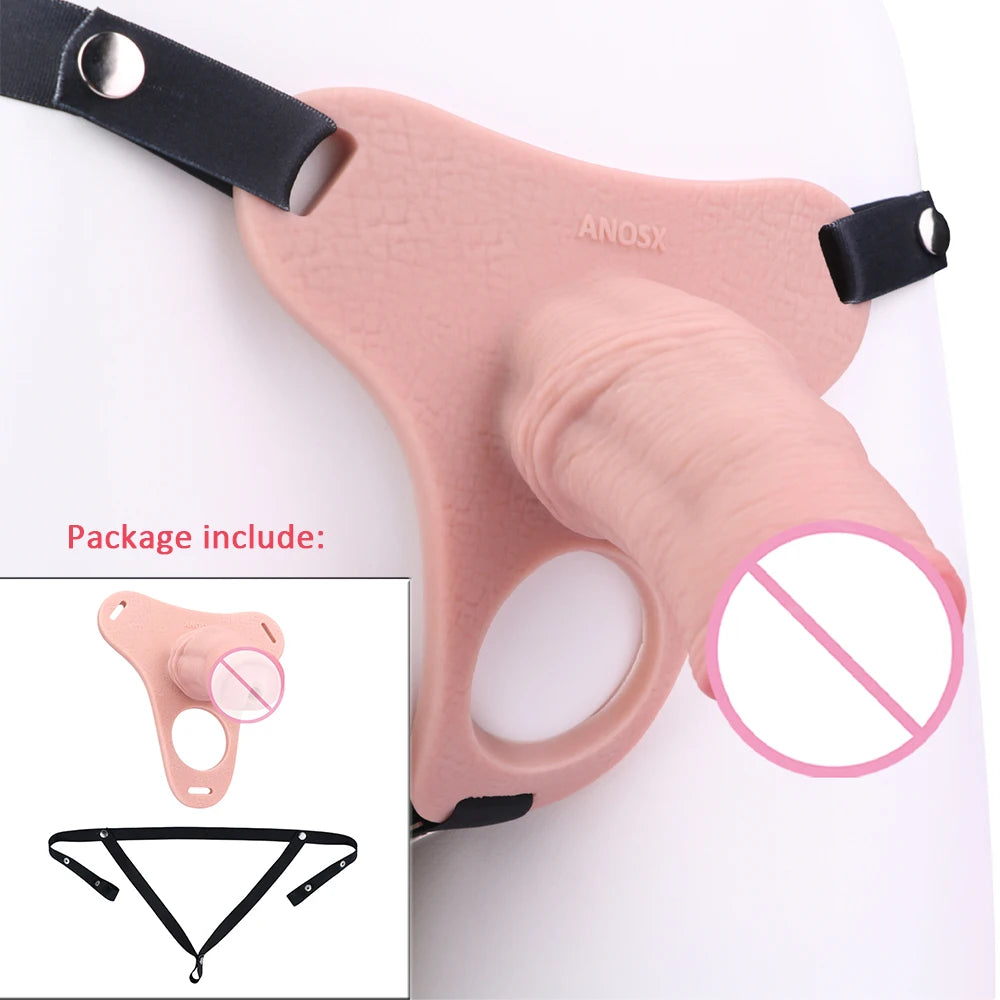 ANOSX Multi-styles Penis Sleeve Realistic Dildo Sheath Silicone Male Chastity Cage With Lockable Secure Chastity Belt BDSM Toy