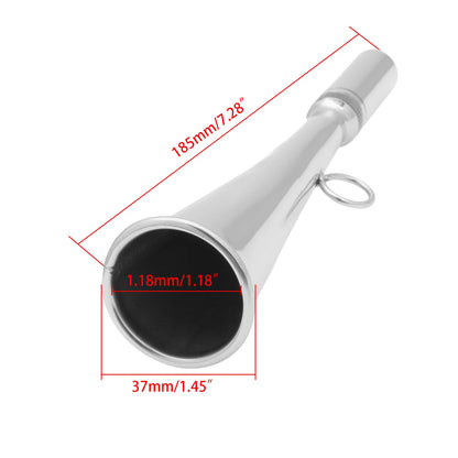 AD Foghorn Stainless Steel Fog Horn Boat Foghorn Handheld Foghorn with Removable Mouthpiece for Yacht Marine Safety