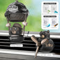 Rotating propeller pilot bear dog car air fresheners accessories decorations fun vent clip perfume diffuser aroma fragrance men