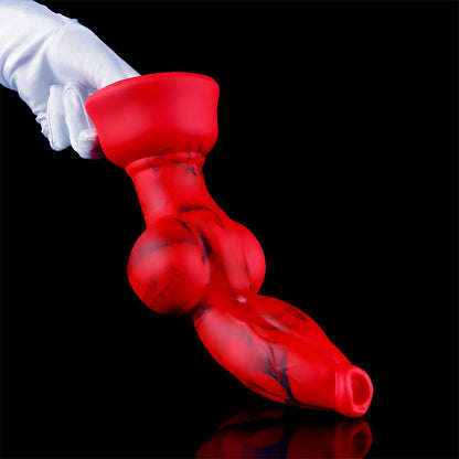 18+ Soft Silicone Dog Knot Dildo Penis Animal Dildo Realistic Gigante Sexy Adult Red Black Colors Big Dildos Sexy TоY Xxl Sextoy