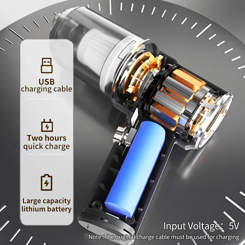 690000Pa Wireless Car Vacuum 2 Hours Quick Charge Wet Dry Dual-use Cleaner Cordless Handheld High-power Vacuum Cleaner 2026