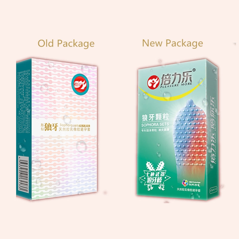 Rubber Condom With Tendrils Sex Toys Ice Fire Feeling Penis Sleeve For Adults 18 Stimulation Safety Condoms Erotic Products