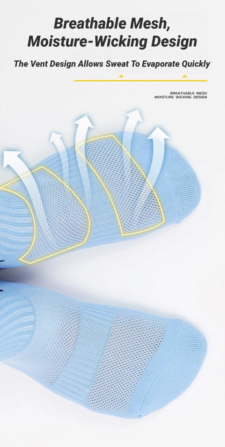 6Pairs Non Slip Grip Socks For Men Women Football Basketball Baseball Rugby Soccer Cycling Running Hiking Tennis Skateboard