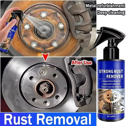 1/3 Pcs 100ml Car Rust Remover Spray Clean Metal Iron Quickly Auto Exhaust Pipe Rust Derusting Spray Auto Stain Removal Agent