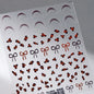 5D Pink White Black Bowknot Ribbon Pearl Sweet Bow Nail Sticker Adhesive Nail Art Decoration Parts Stickers Manicure Decals