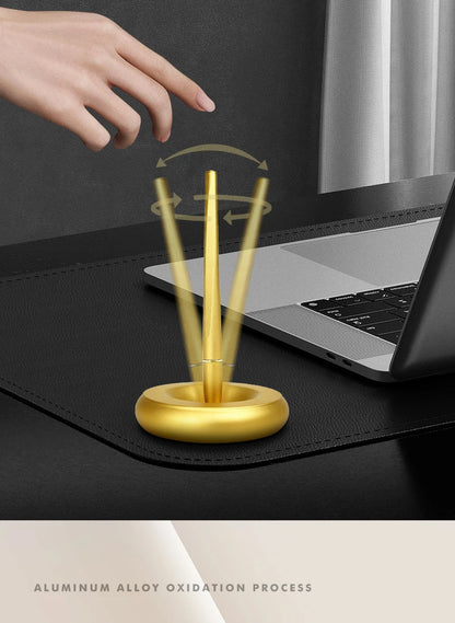 New Creative Aluminum Alloy Magnetic Levitation Self Supporting Signature Pen Business Office Swing Freely Not Fall Pen Gift Box