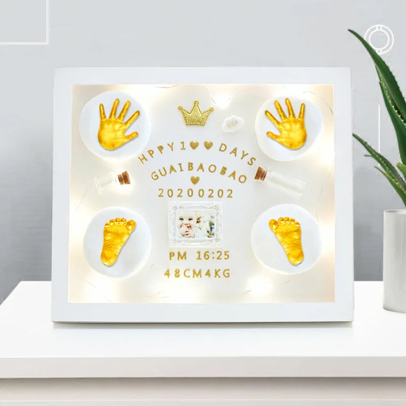 DIY Baby Plaster Mold 3D Hand Foot Print Mold for Baby Souvenir Hand Casting Kit Couples Wedding Accessories Home Decor Gifts