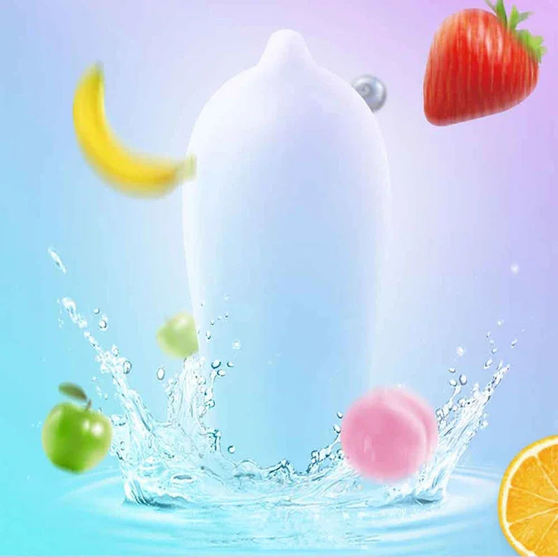 10pcs Fruit Flavor Condoms Sex Toy for Men Strawberry Blueberry Taste Penis Sleeves Ultra Thin Condom Adult Sex Product 18+