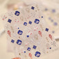 5D Starfish Fish Tail Small Fish Blue Bow Shell Silver Glitter Star Nail Art Stickers Ocean Fantasy Summer Nail Decals Manicure
