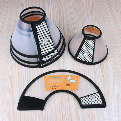 Soft Adjustable Pet Protective Cover Anti-Lick Anti-Bite Recovery Cone Collar Anti-Scratch Beauty Cover Wound Protection