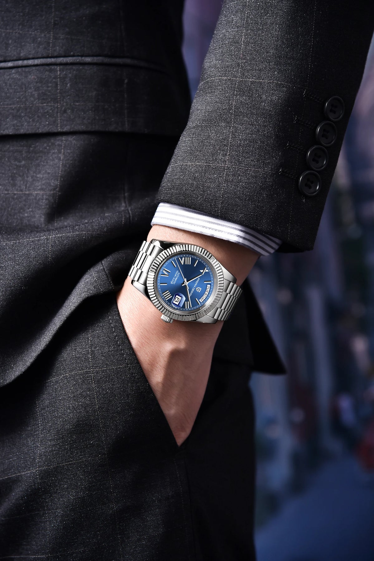 PAGANI DESIGN 2026 New Luxury Rose Gold DD40 Automatic Watch For Men 8285 Mechanical Wristwatch Men Stainless Steel Waterproof