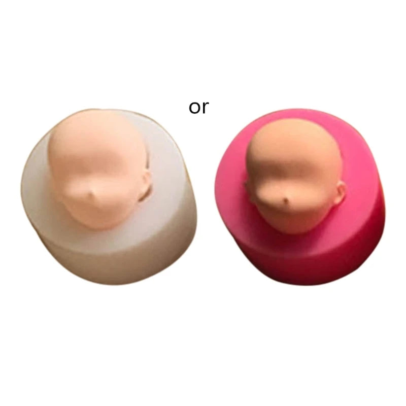 Elf silicone Q version face face mold ultra-light clay soft pottery face mold bjd silicone fairy ears baby face