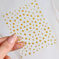 3D Bronzing Laser Silver Irregular Star Nail Decals Metallic Effect Silver Pentagram Nail Decals Adhesive Nail Art Star Stickers