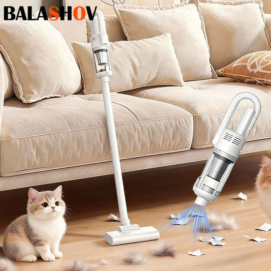 Multifunction Home-appliance Vacuum Cleaner Cordless Powerful Suction, HEPA Filter & LED Light for Hair/Dust,  65000pa Cleaning