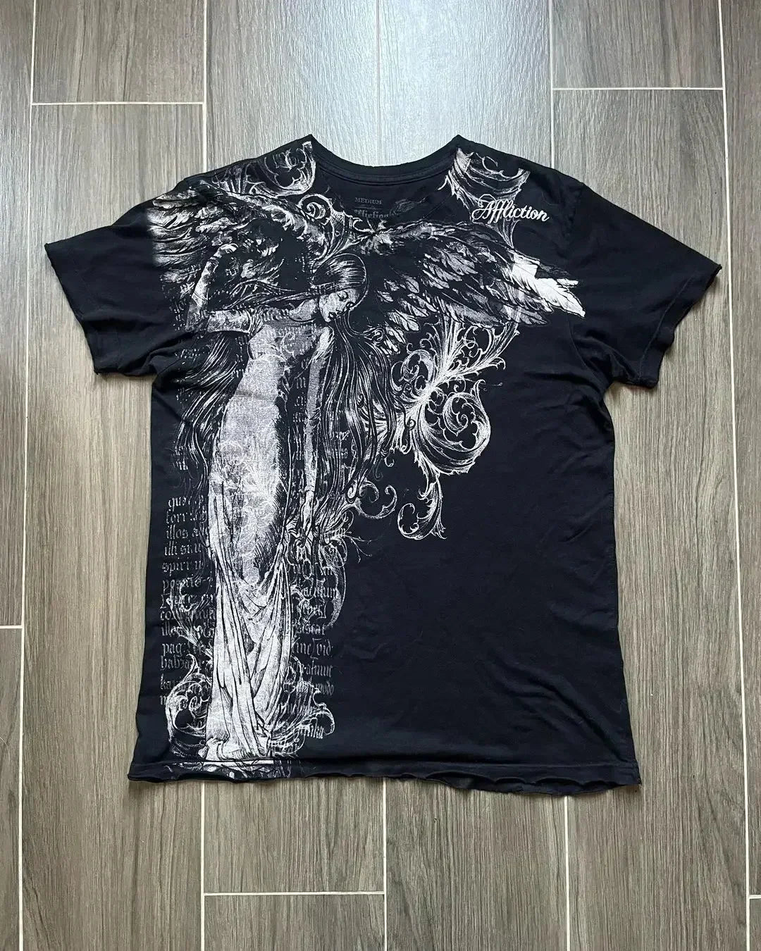 200s  Angel New Fashion Goddess Printed T Shirt Short Sleeve Female Street Popular Vintage Casual Joker Sports T Shirt Unisex