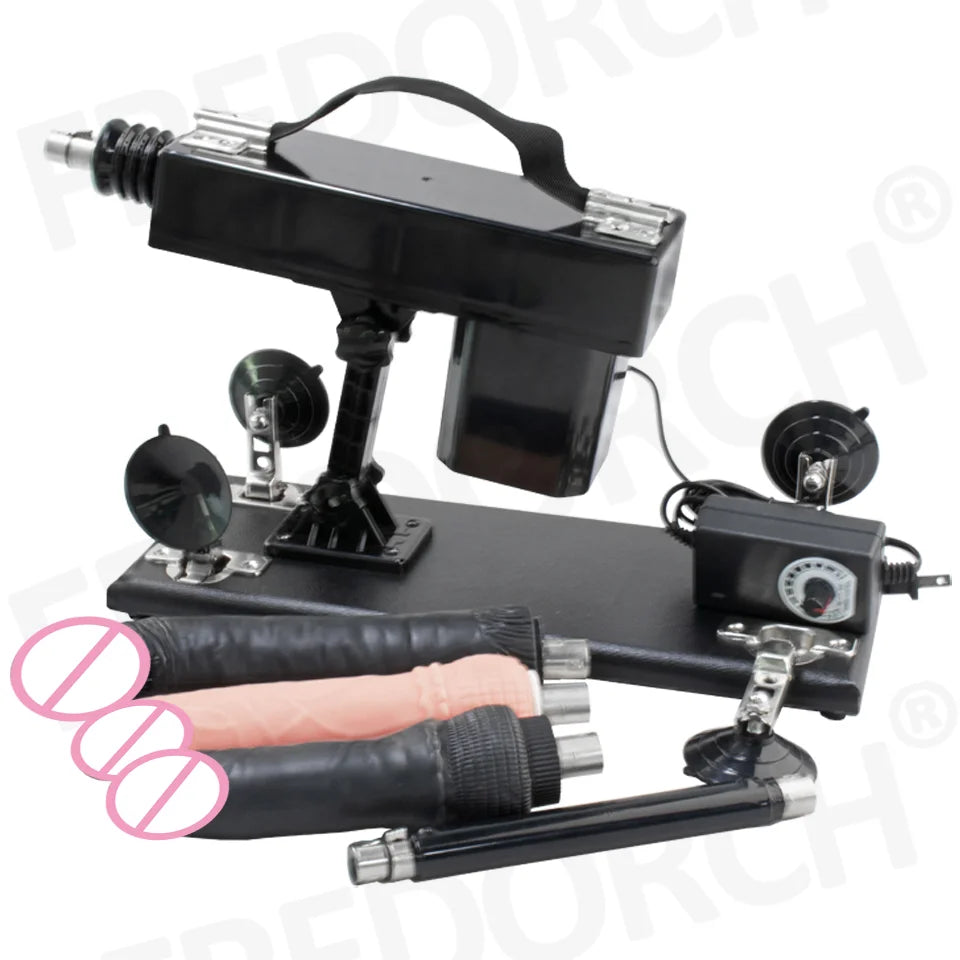 FREDORCH Upgraded Sex Machine for Women with Dildos Automatic Masturbation Machine Pump Gun Love Machine Couple Sex Toys