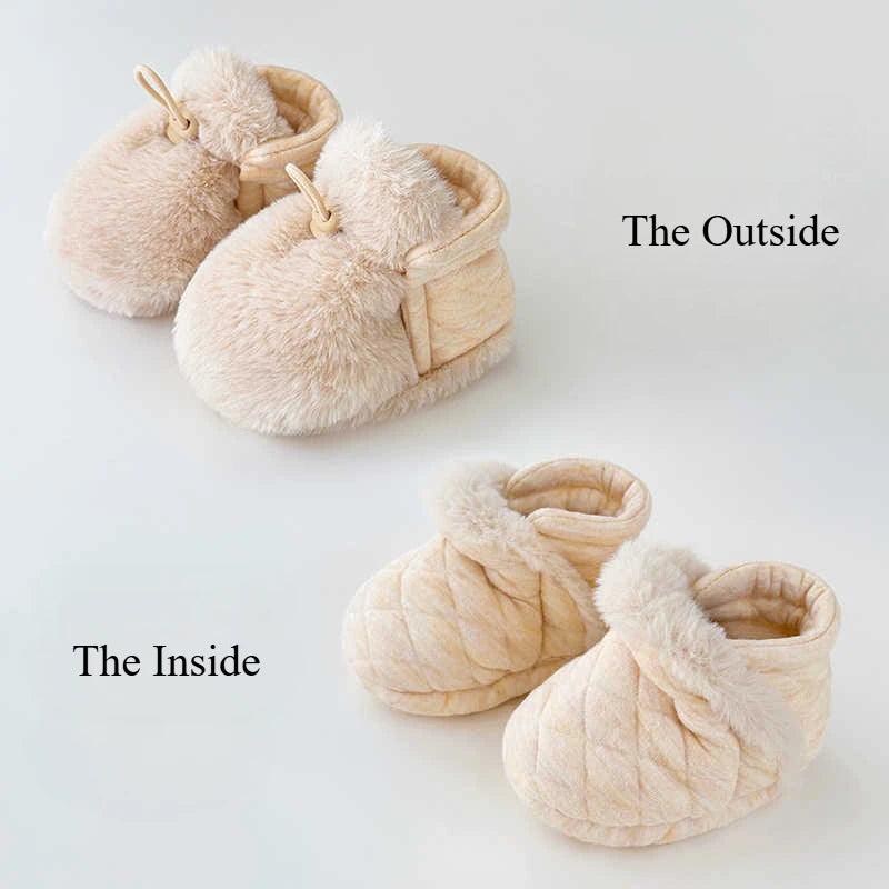 Warm Infant Toddler Crib Soft Comfortable Infant Girls Boys Anti-Slip Socks Slipper Newborn First Walkers Shoes for 0-1 Year Old