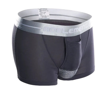 Bullet Separation Underwear Men's Ventilated and Breathable Summer Dry Underwear Ice Silk Pouch Ice Health Boxer Briefs