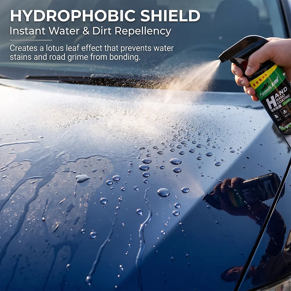 This 500ml large-capacity nano-ceramic paint coating protective liquid is suitable for DIY paint repair, anti-oxidation, anti-fading, hydrophobic, and anti-fouling applications. One bottle can be used on multiple car models a