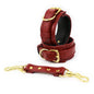 Professional BDSM Red Leather Harness Set Collar Handcuffs Restraint Kit for Women Slave Role Play Fetish Gear Adult Game Toy