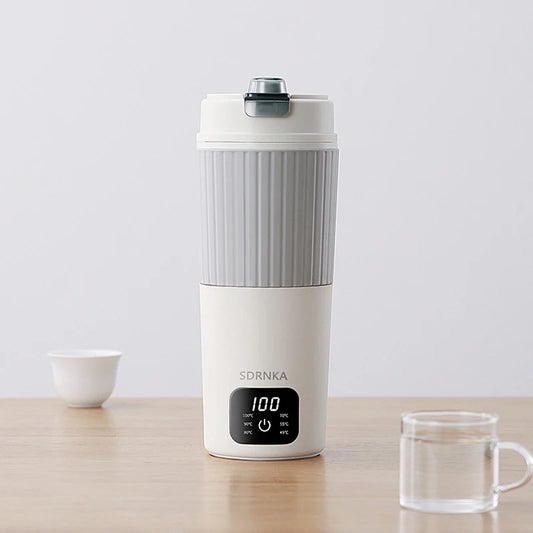 650 ml nešiojamas elektrinis virdulys kelioninis vandens virinimo puodelis termosas išmanusis arbatinukas su temperatūros reguliavimu ir LED ekranu