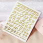 3D Glittery Gothic Letter Design Nail Art Stickers Uppercase Alphabet Letters Artistic Designs DIY Nail Art Decals Decoration #1