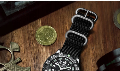 Addies Dive Men Fashion Casual Watch Calendar Display 50m Waterproof Tube Luminous Watch Black Dial Rotating Bezel Quartz Watch