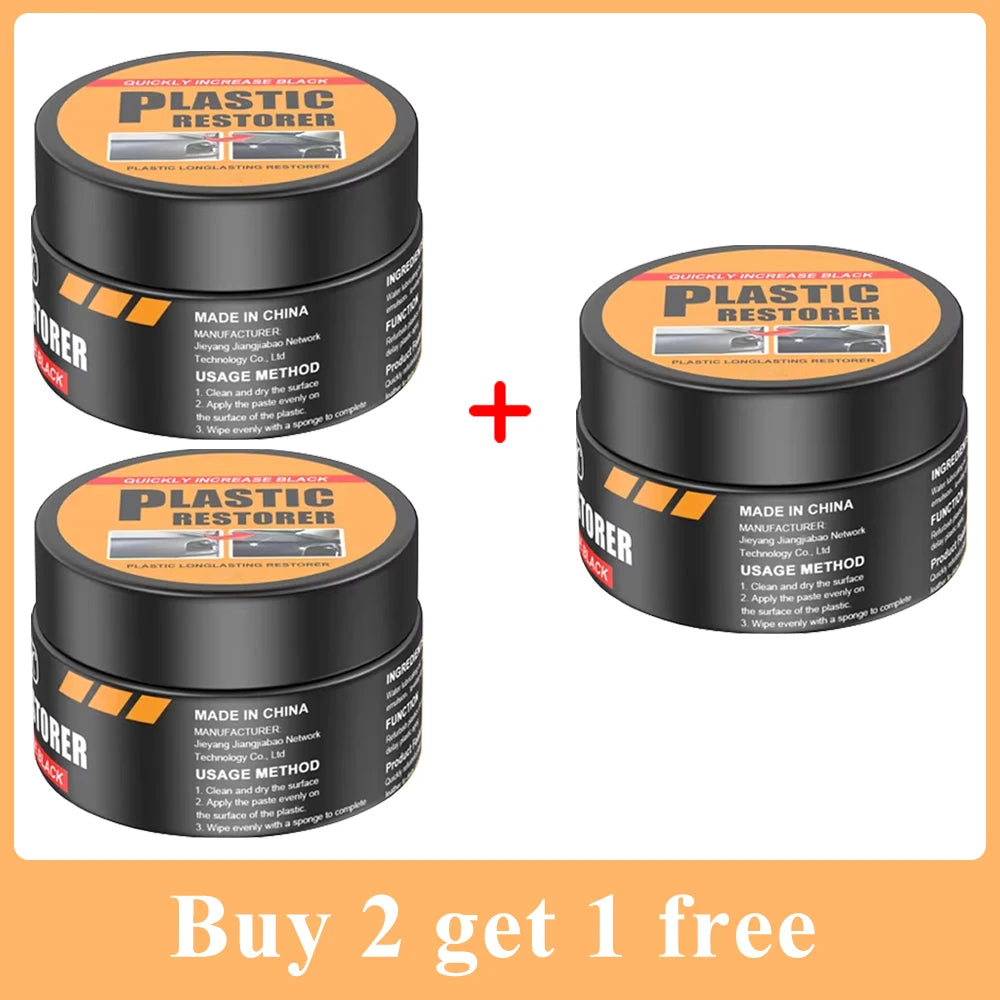 Car Plastic Restorer Back To Black Gloss Auto Interior Leather & Panel Renewal Wax Coating Agent Auto Polish And Repair Coating