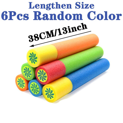 6/8Pcs Foam Water Guns Toys for Kids Long Range Water Squirter Blaster Soaker Guns Fighting Game for Outdoor Beach Swimming Pool