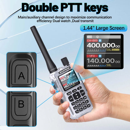 BAOFENG UV-5R Mini Walkie Talkie Multi Band Bluetooth Programming Wireless Copy Frequency 999CH AM FM Long Range Two Way Radio