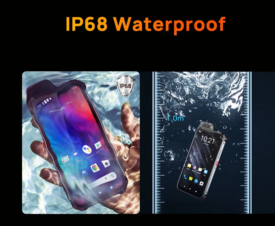 UNIWA W888 ATEX Explosion-proof IP68 Smartphone 4GB 64GB Andriod 11 6.3 Inch NFC Cellphone Walkie Talkie 4G Mobile Phone