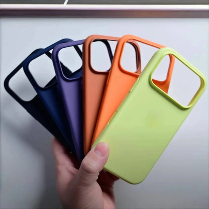NEW Original Color Liquid Silicone Phone Case For IPhone 17 Pro Max Air For Magsafe Strong Magnetic Wireles Charger Button Cover
