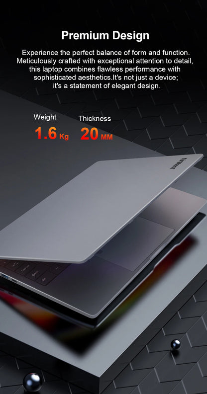 Ninkear A15 PLUS Laptop 15.6" IPS FHD AMD Ryzen 7 5825U Notebook 16G DDR4 +1TB PCI-E 57Wh Battery Windows 11 PRO Office Computer