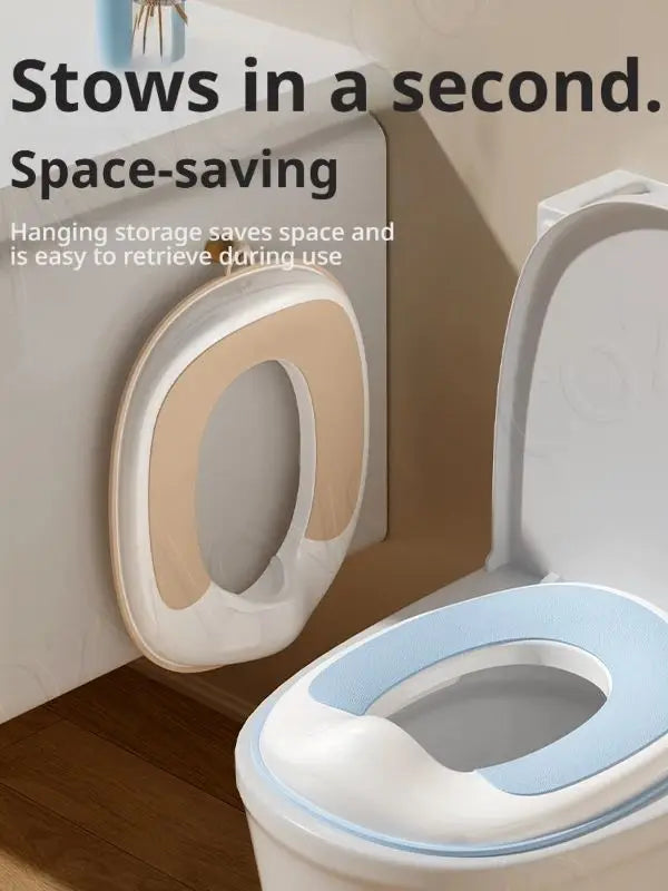 Non-Slip Portable Potty Seat for Toddlers | Foldable Travel Toilet Seat with Splash Guard for On-the-Go Potty Training