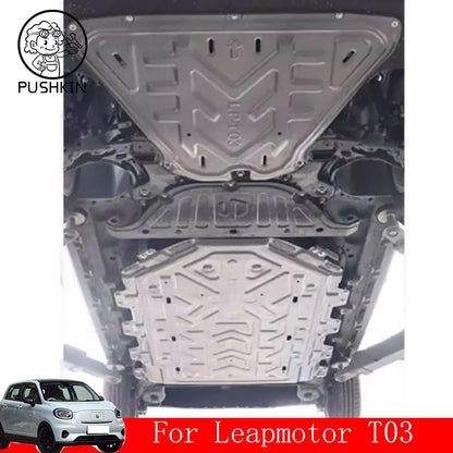 For Leapmotor T03 2026 2025 2024 Accessories Engine Guards Steel Alloy Plastics Engine Protection Device